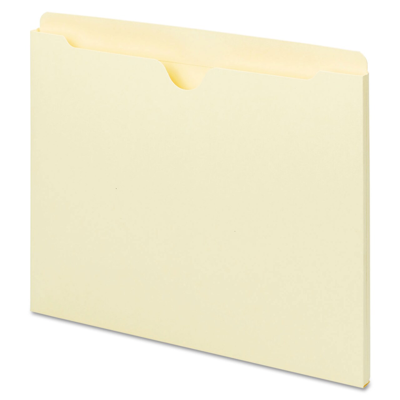 Universal Deluxe Manila File Jackets with Reinforced Tabs Straight Tab Letter Size Manila 100/Box